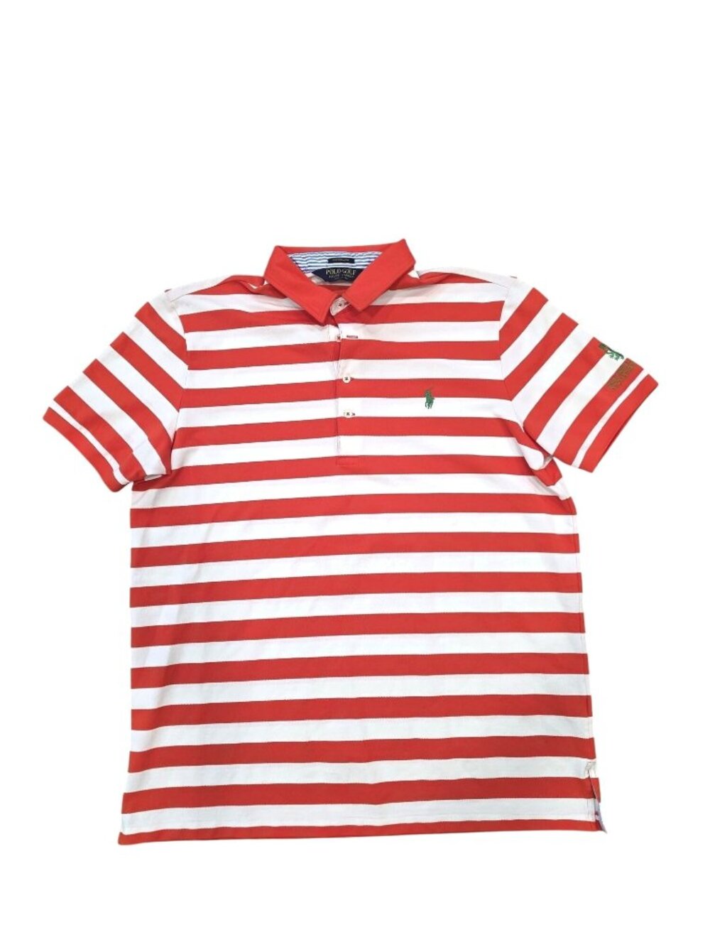 Ralph Lauren polo golf  Mens Striped Polo Shirt XL Red & White Performance logo